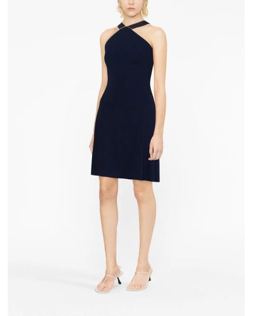 Ralph Lauren Blue Jinett Sleeveless Minidress