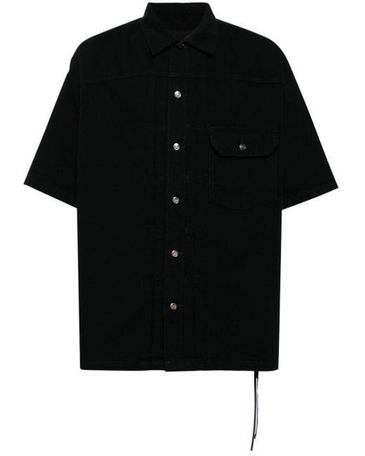 Mastermind Japan Black Skull-print Cotton Shirt for men