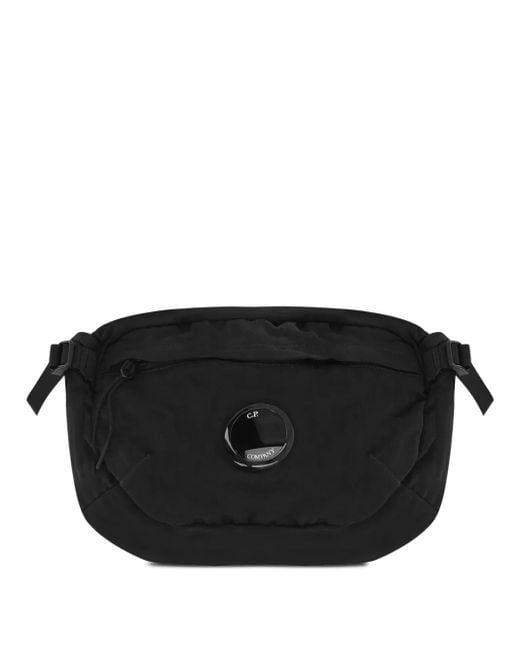 C P Company Black Gesteppte Tasche Mit Lens-Detail