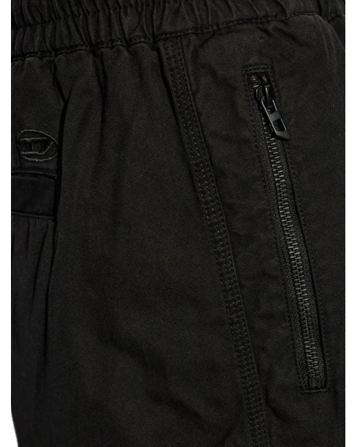 DIESEL Black Pant Beeck Short for men