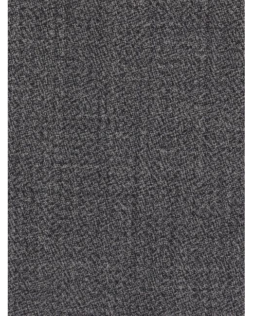 Alexander McQueen Gray Button-Front Wool Skirt