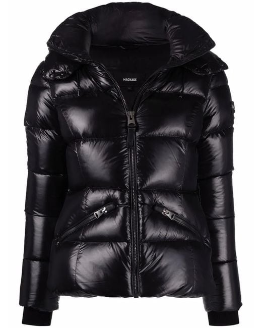 Mackage Black Madlyn Padded Zipped Jacket