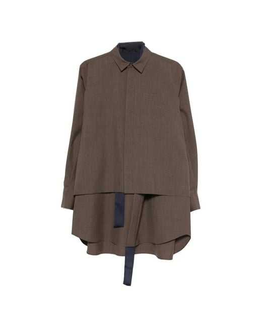 Sacai Brown Dresses