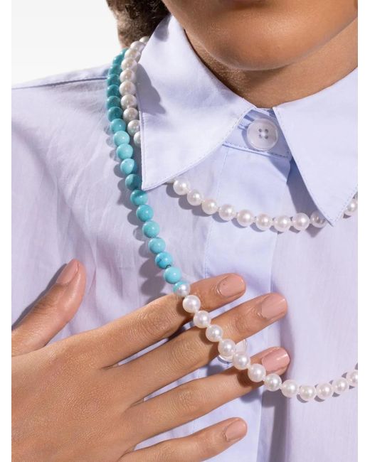 YUTAI White Pearl Necklace