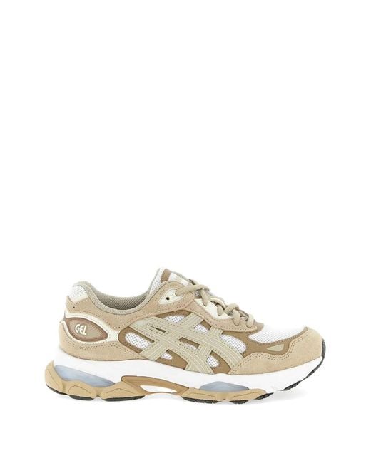 Asics White Gel-Nyc 2.0 Suede-Panelled Sneakers