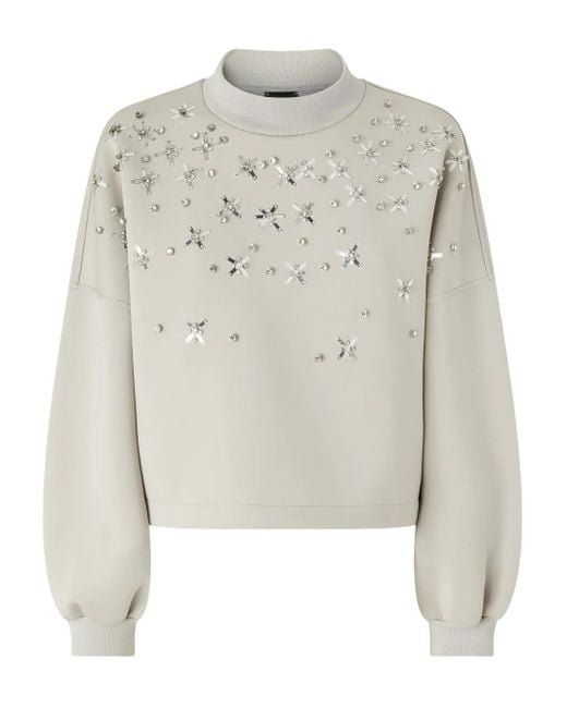 Sudadera con apliques Pinko de color White