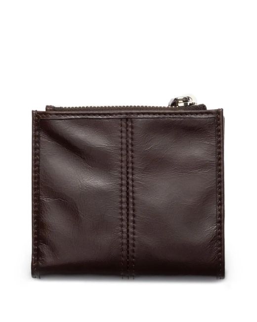 Prada Brown Small Leather Wallet for men