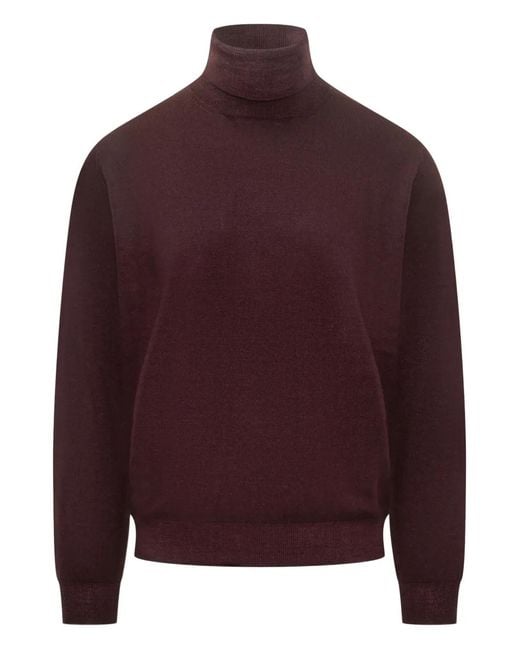 FILIPPO DE LAURENTIIS Red Turtleneck Sweater for men