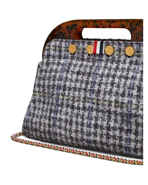 Thom Browne White Medium Bermuda Shoulder Bag