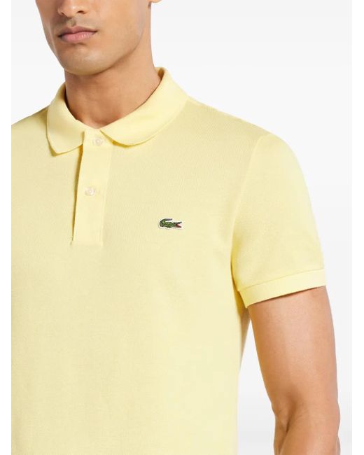 Lacoste Yellow Logo Polo Shirt for men