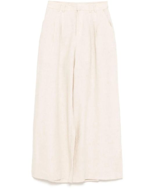 Pantalones lisos Bambah de color White