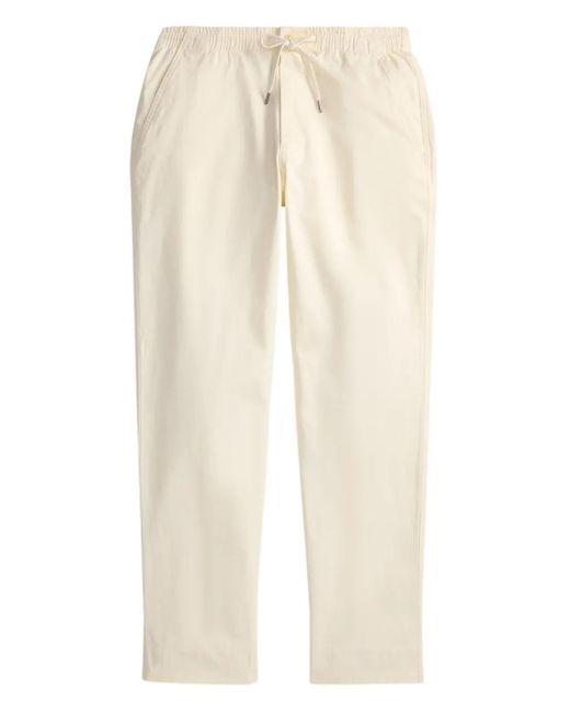 Polo Ralph Lauren White Drawstring-Waist Trousers for men