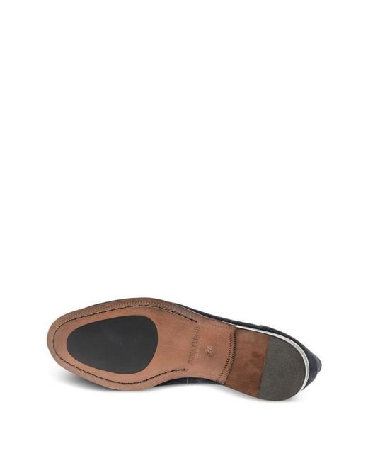Corneliani White Round-Toe Suede Loafers for men