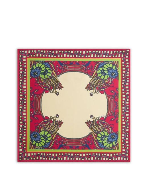 LaDoubleJ Pink Foulard Printed Scarf