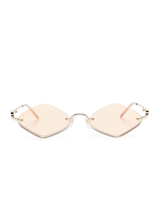 Gucci Natural Geometric-frame Sunglasses