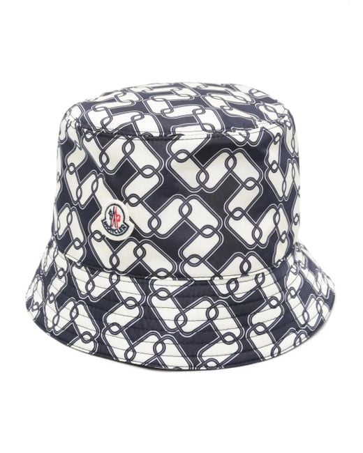 Moncler プリント バケットハット White