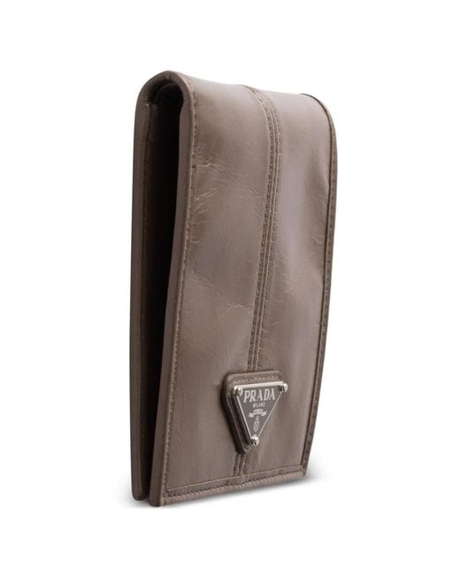 Prada Brown Leather Wallet for men