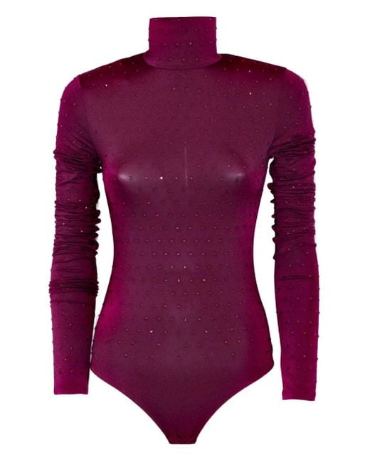 ANDAMANE Purple Body mit Stehkragen