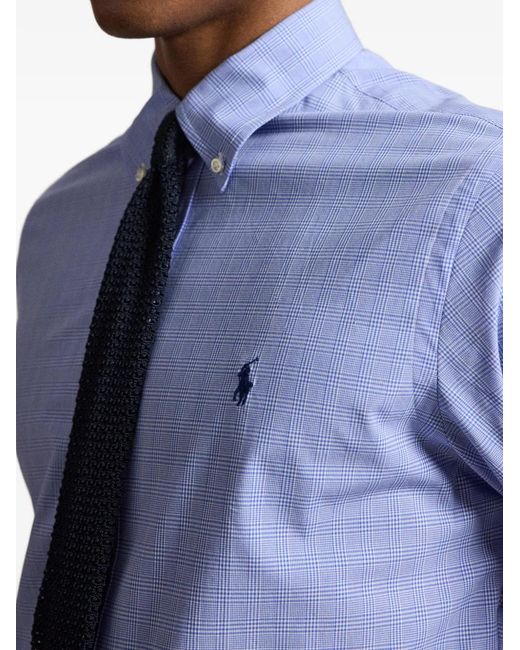 Polo Ralph Lauren Blue Chemise À Carreaux for men
