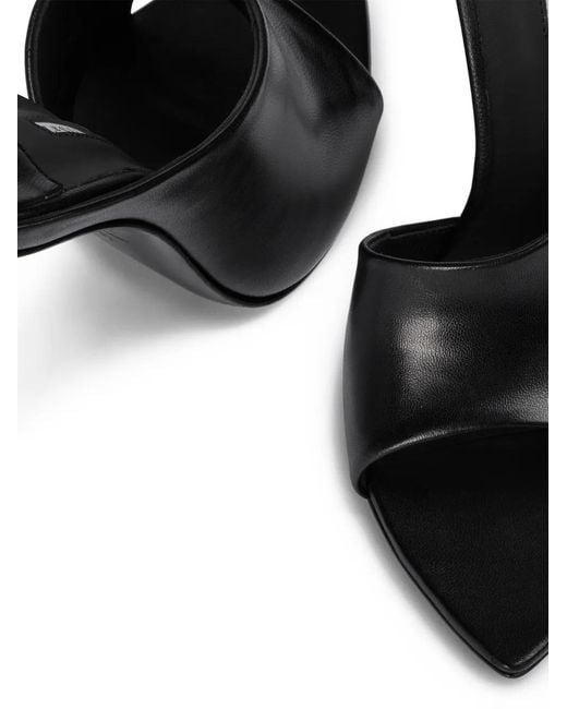 Le Silla Black Futura Stiletto-Heel Sandals