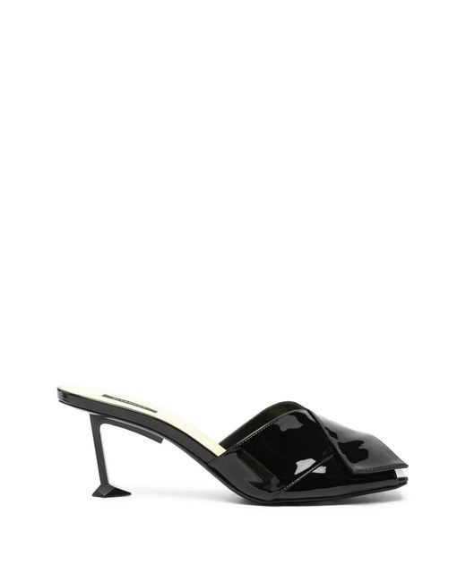 Givenchy Black Square-Shape Sandals
