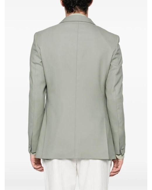 Fursac Gray Shawl-Lapel Blazer for men