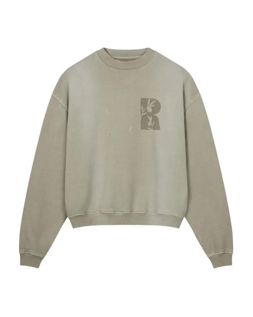 メンズ ROUGH ロゴ スウェットシャツ Natural