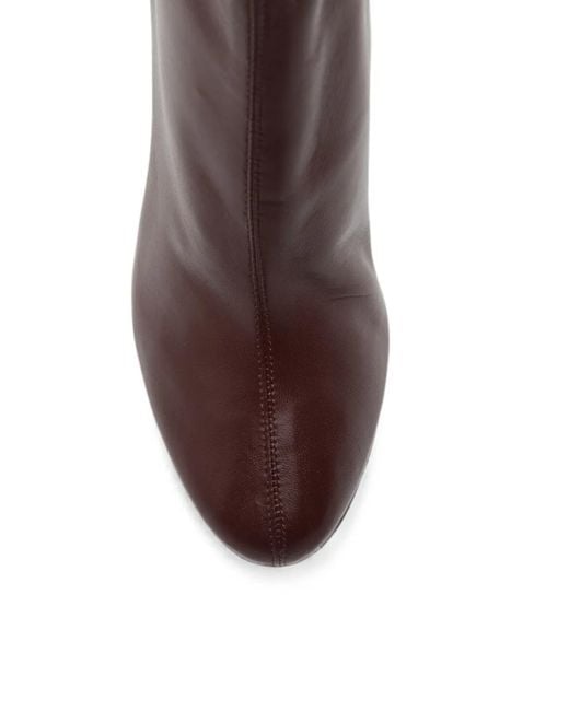 Paris Texas Brown Lidia Leather Ankle Boots