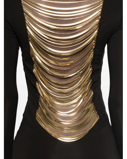 Cult Gaia Black Armand Long-Sleeve Maxi Dress