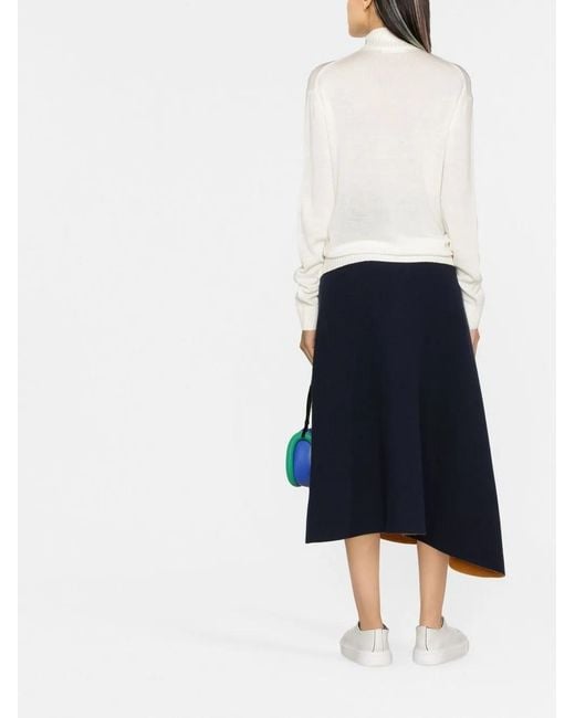 Jil Sander White Sweaters