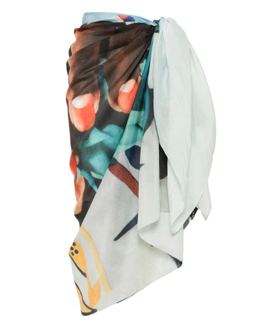 Sarong Salpicon di Donde Esteban in White