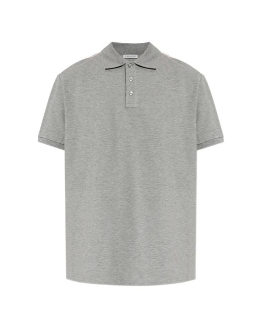 【美品】MONCLER グレー ポロシャツ 国内正規品』モンクレールグレー ポロシャツLサイズ 【公式通販】
