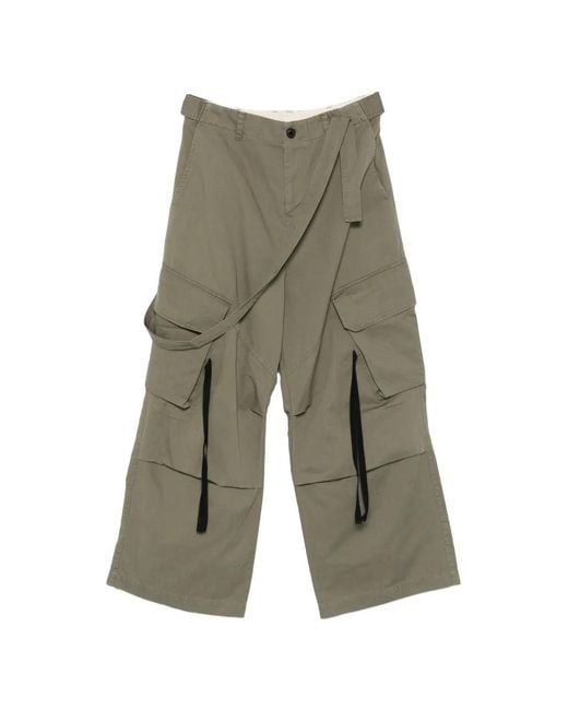 Isabel Benenato Green Belted Cargo Pants for men