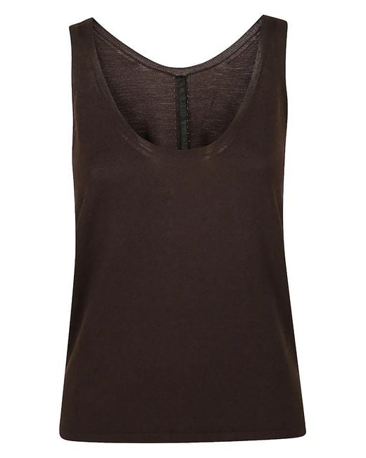 Petar Petrov Brown Real Life Sleeveless Top