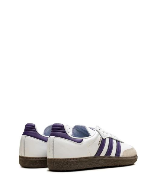 Adidas White Samba Adv "Cloud/Collegiate/ Metallic" Sneakers for men