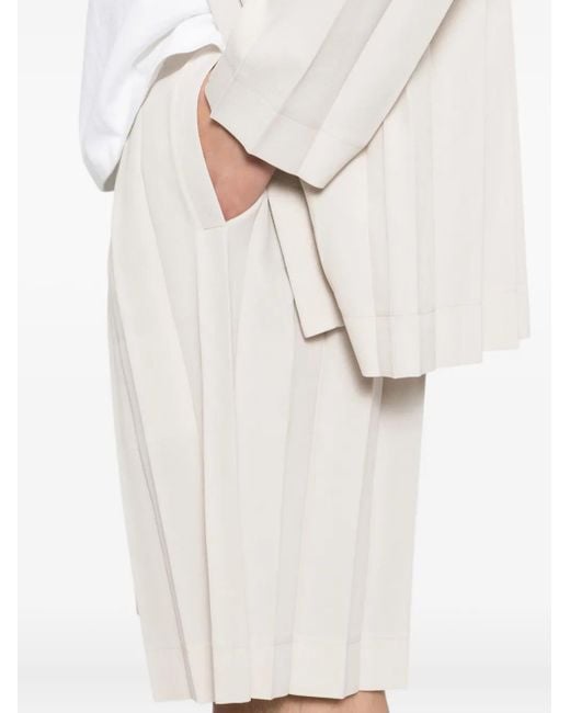 Homme Plissé Issey Miyake Shorts Im Edge-Ensemble in White für Herren
