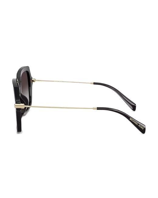 Michael Kors Black Geometric-Frame Sunglasses