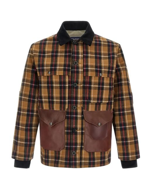 Junya Watanabe Brown Filson X Patchwork Jacket for men