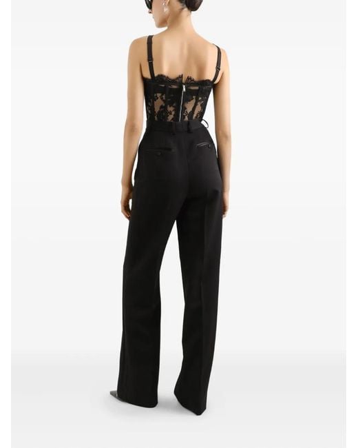 Dolce & Gabbana Black Button Trousers
