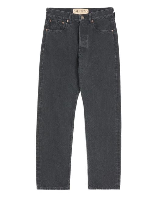 Valentino Garavani Gray Low-Rise Jeans for men