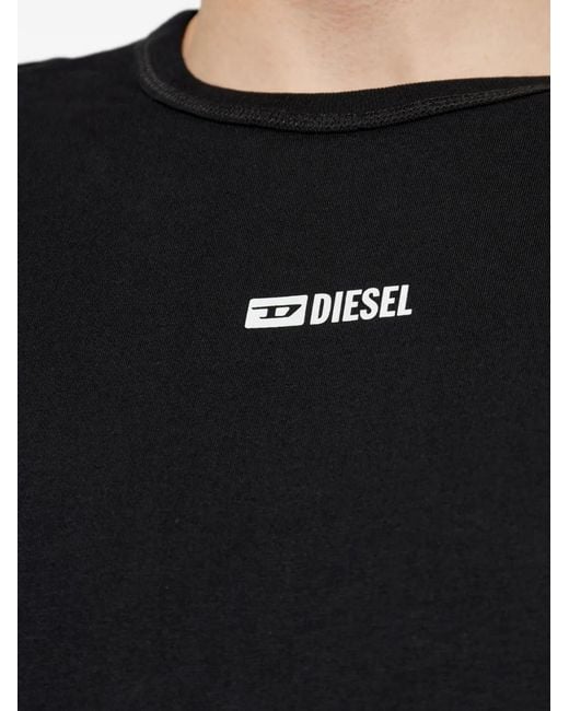 DIESEL Black Logo-Print Pajamas for men
