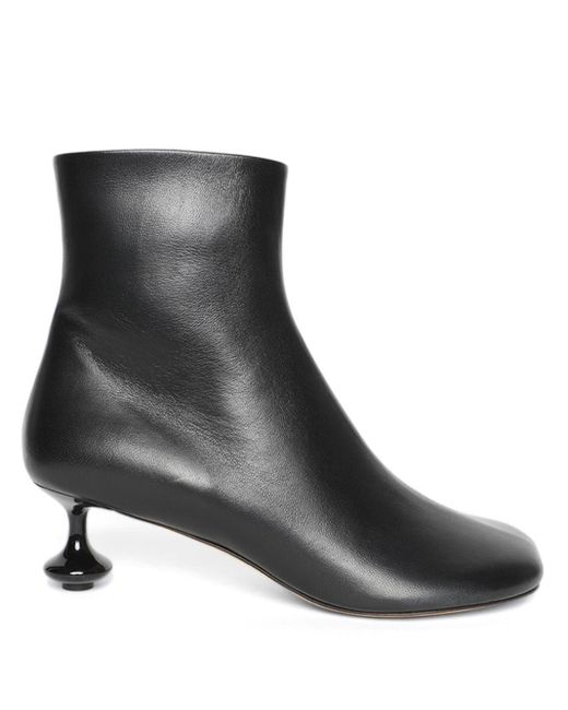 Loewe Black Toy Ankle Boots Aus Leder