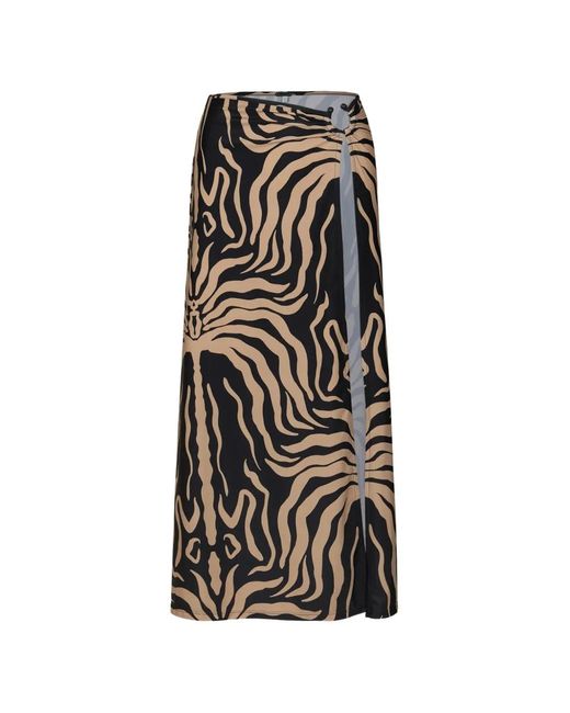 Johanna Ortiz White Nuevo Destino Midi Skirt