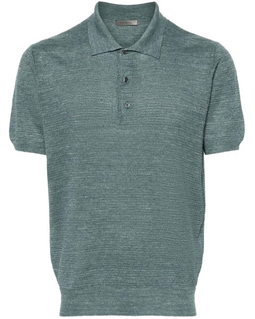 Corneliani Green Jersey-knit Polo Shirt for men