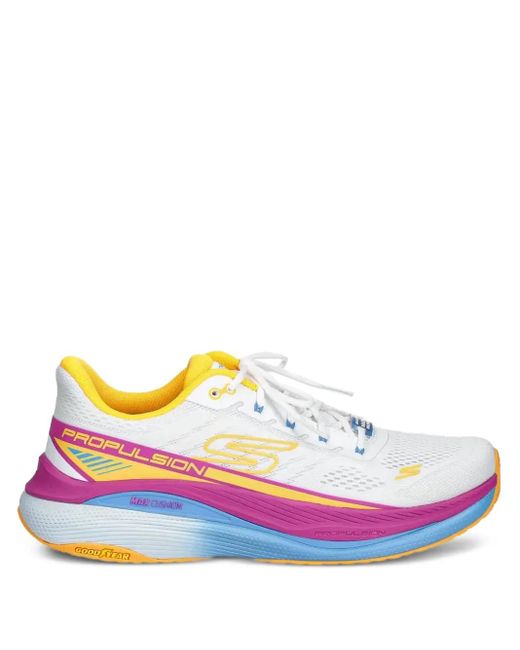 Skechers White Max Cushioning Propulsion Sneakers