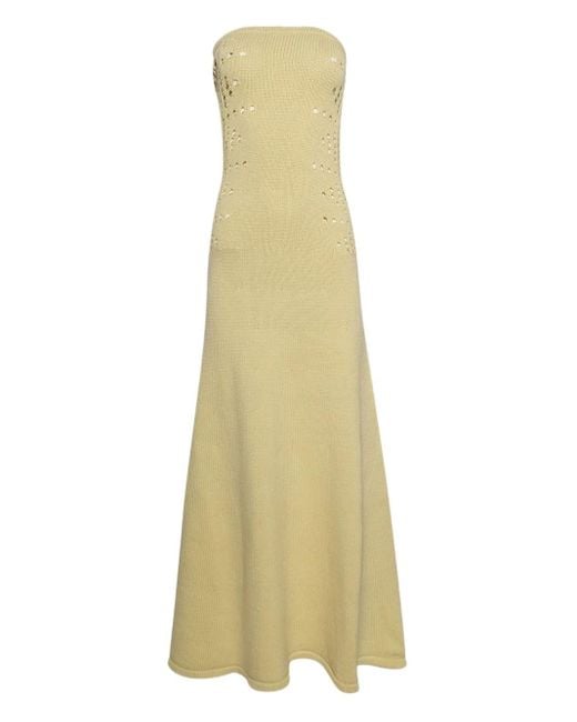 DIOTIMA Natural Mavis Cut-Out Maxi Dress