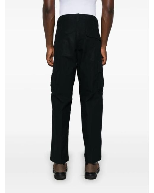 Stone Island Black Cargo Trousers for men