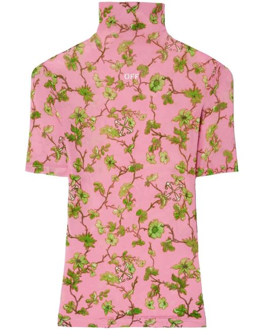 Off-White c/o Virgil Abloh Pink Ramage Tulle T-Shirt