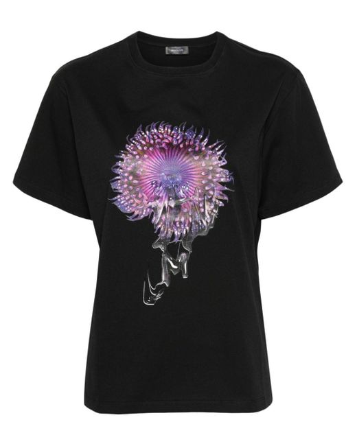 Mugler Black Anemone T-Shirt