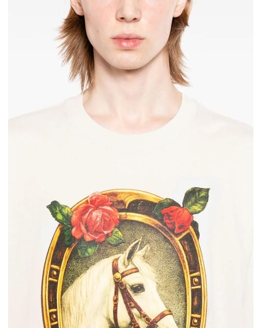 Melt White Graphic T-Shirt for men